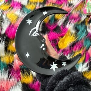 Black Crescent Moon Jewelry Dish